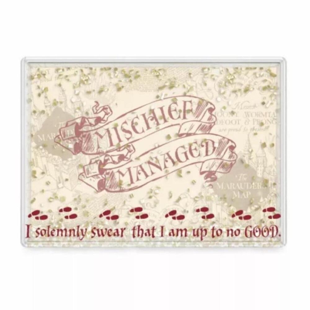 Harry Potter Mischief Managed Marauders Map Padfoot Shake Photo Frame, 4" x 6"